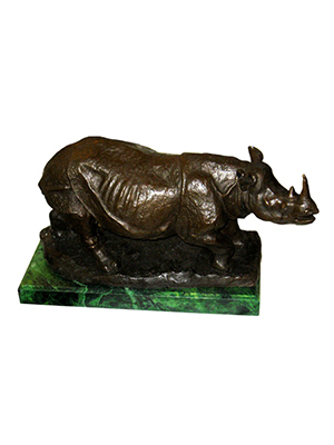 Bronze Small Rhino