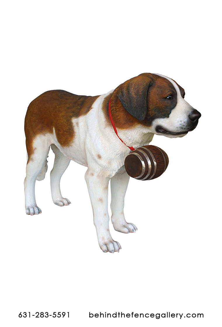 St. Bernard Dog Statue - 3 ft.