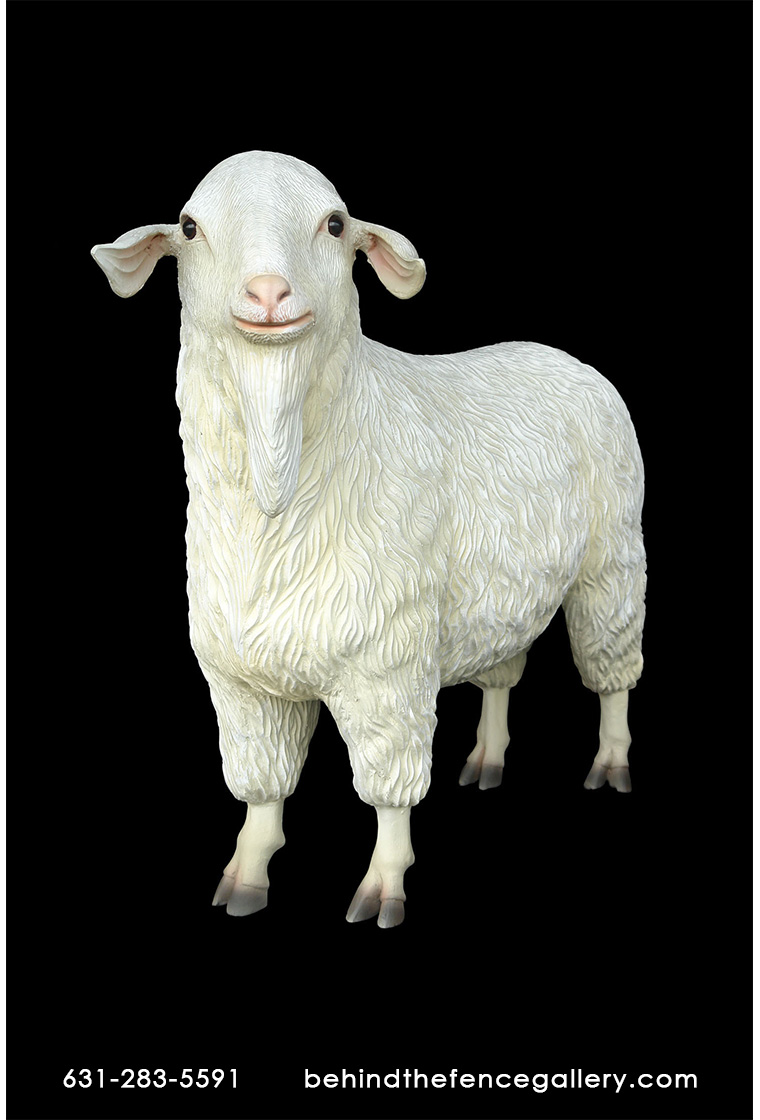 Tibetan Sheep Statue - 3ft.