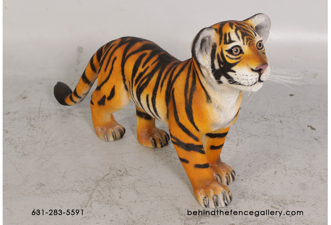 (image for) Tiger Cub Sculpture Fiberglass Safari Theme