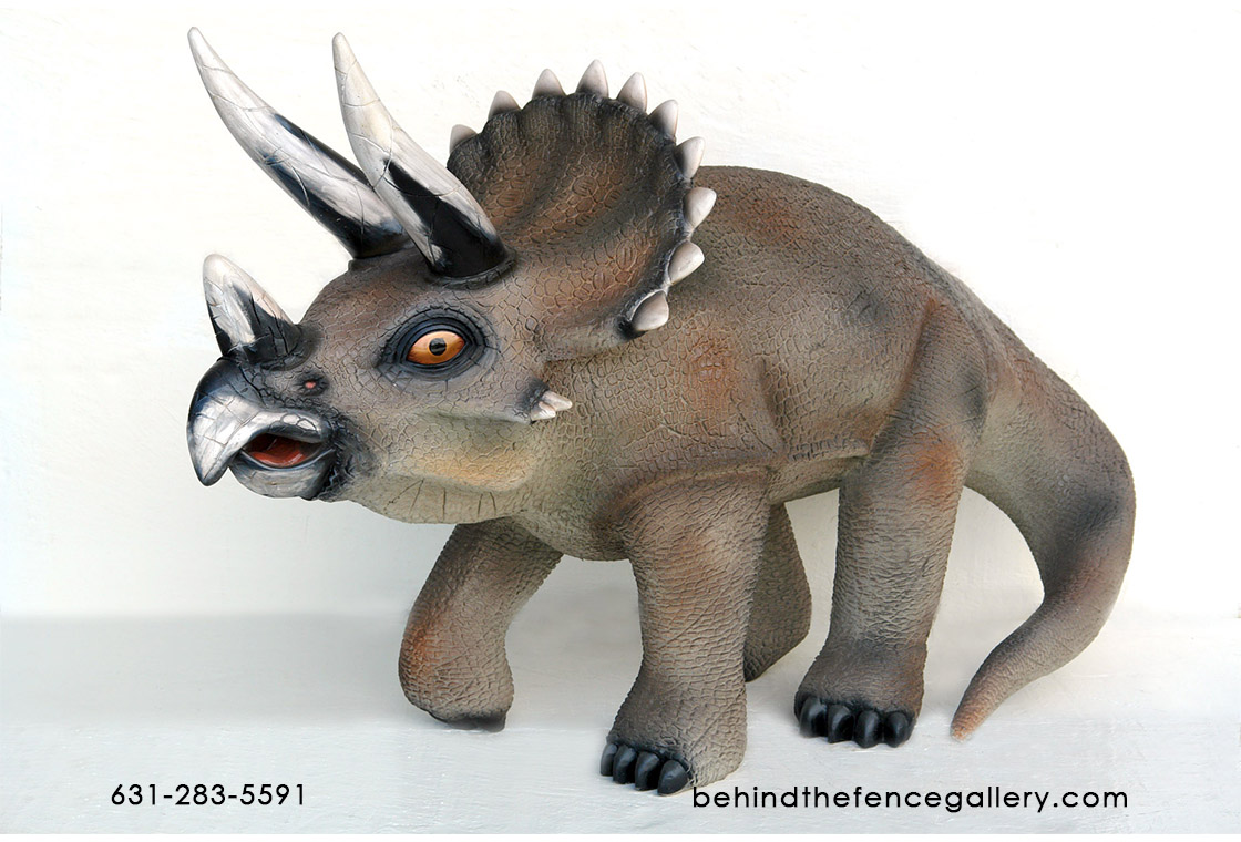 (image for) Triceratops Statue - 3ft. - Click Image to Close