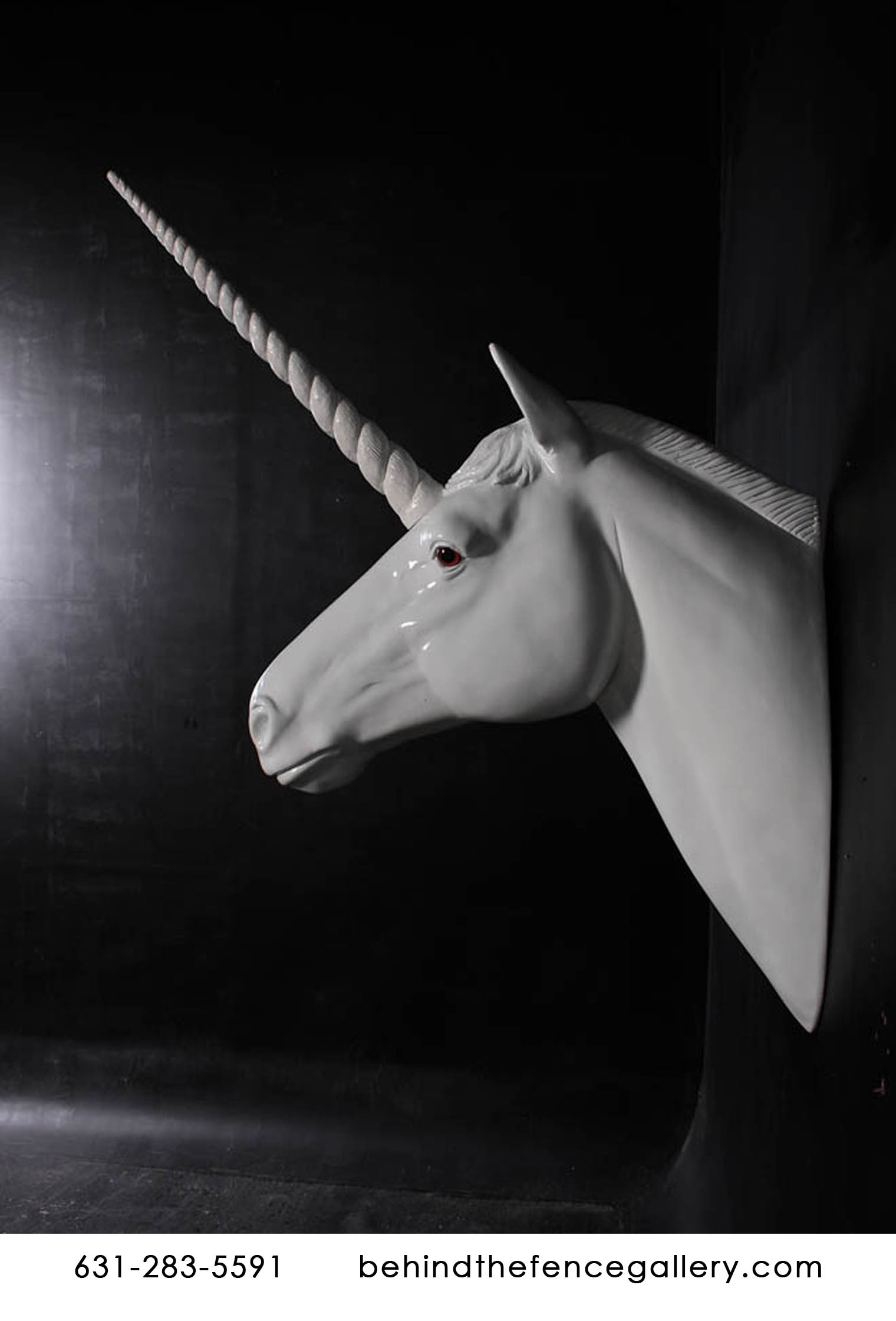 (image for) Unicorn Head Wall Mount Statue