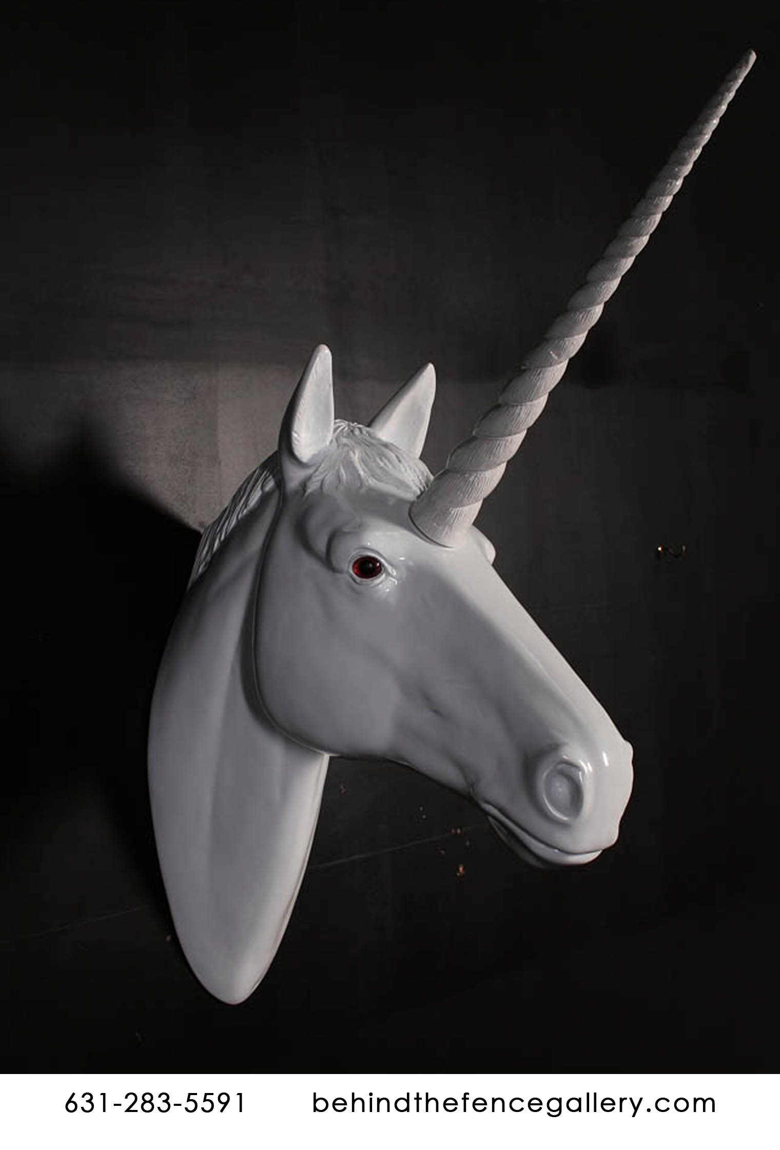 (image for) Unicorn Head Wall Mount Statue