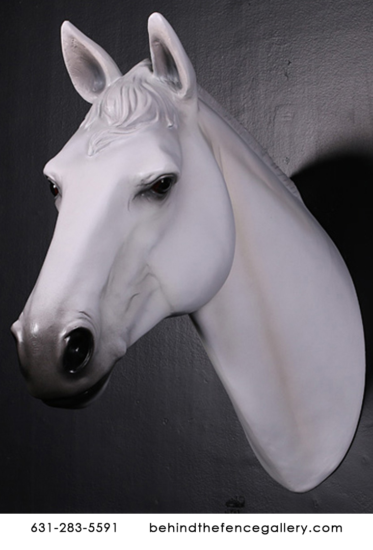 White Horse Head Wall Mount