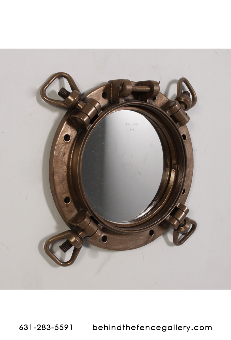 (image for) WWII US Navy Porthole Mirror 15 '' - Click Image to Close