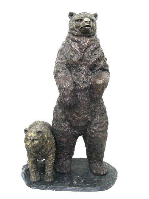 Bronze Standing Bears